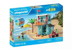 PLAYMOBIL MY LIFE - POSTE DE SECOURS ET VOITURETTE DE PLAGE #71903